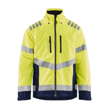 Veste doublée haute visibilité Jaune fluo/Marine