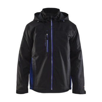 Veste hardshell Noir/Bleu roi