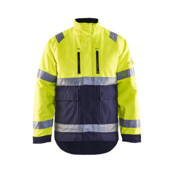 Veste Hiver haute visibilité Jaune fluo/Marine