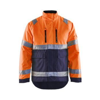 Veste Hiver haute visibilité Orange fluo/Marine