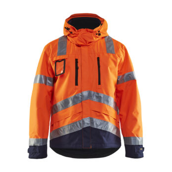 Veste haute visibilité Orange fluo/Marine