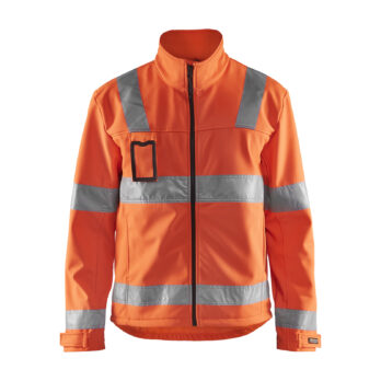 Veste softshell haute visibilité Orange fluo