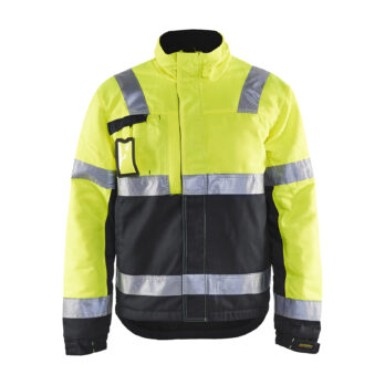 Veste Hiver haute visibilité Jaune fluo/Noir