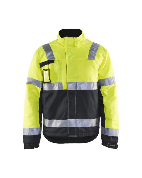 Veste Hiver haute visibilité Jaune fluo/Noir