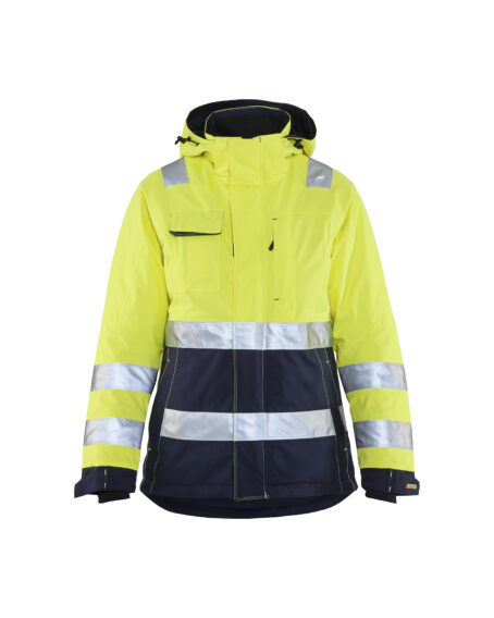 Veste doublée HV FEMME Jaune fluo/Marine