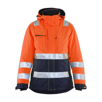 Veste doublée HV FEMME Orange fluo/Marine