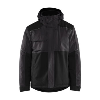 Veste hiver stretch 2D Gris Foncé/Noir