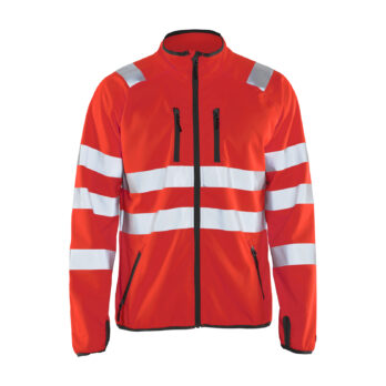 Veste softshell HV Rouge fluo