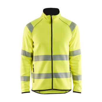 Veste tricotée haute-visibilité Jaune fluo