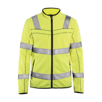 Veste micropolaire Haute-visbilité Jaune fluo