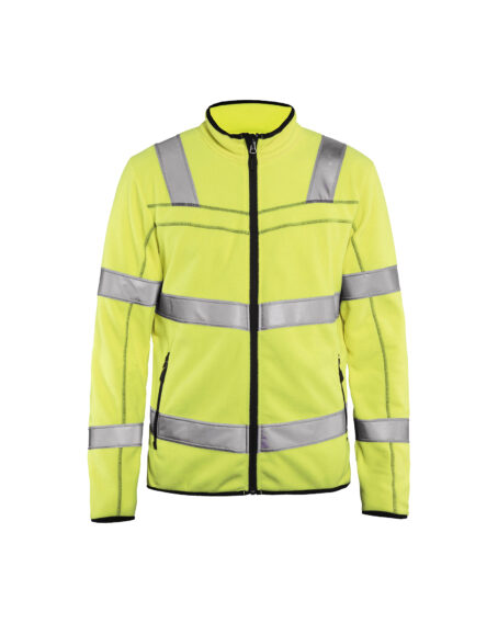 Veste micropolaire Haute-visbilité Jaune fluo