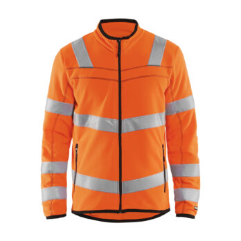 Veste micropolaire Haute-visbilité Orange fluo