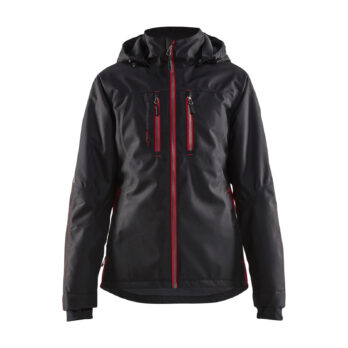 Veste unite doublée FEMME Noir/Rouge