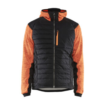 Veste hybride Orange fluo/Noir