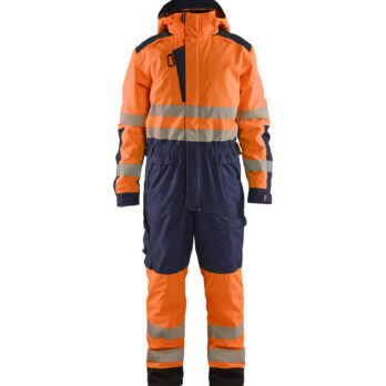 Hi-vis winter overall Orange/Marine