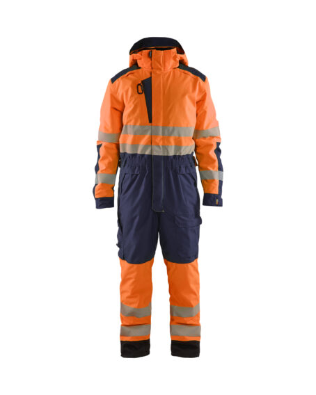 Hi-vis winter overall Orange/Marine