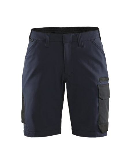 Short maintenance strech 4D femme Marine foncé/Noir