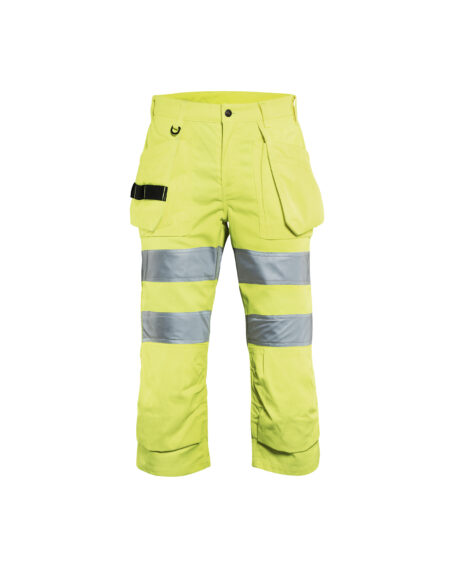 Pantacourt haute-visibilité femme Jaune fluo