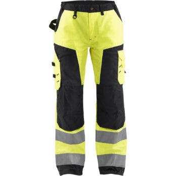 PANTALON Haute-visibilité FEMME Jaune fluo/Noir