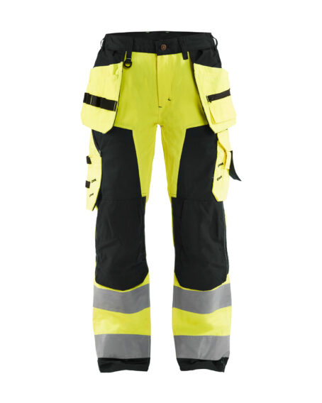 PANTALON Haute-visibilité FEMME Jaune fluo/Noir