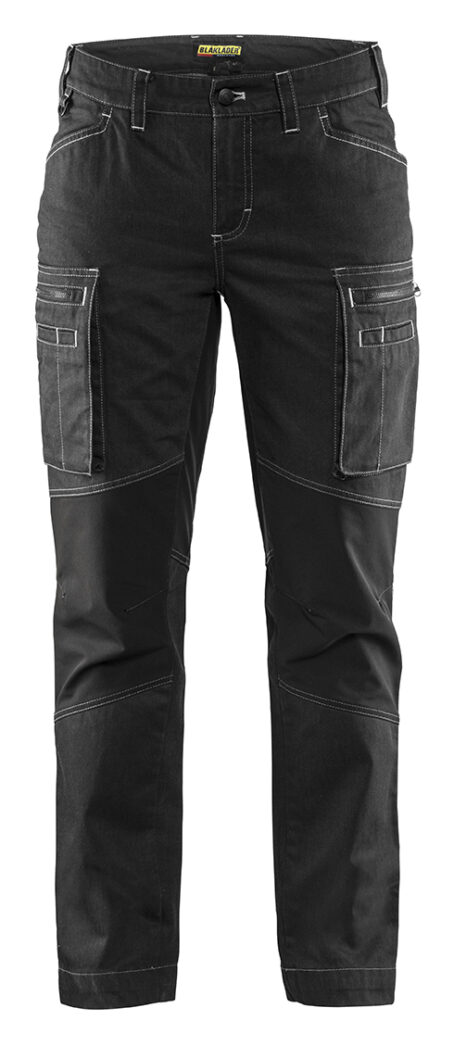 Pantalon maintenance +stretch femme Noir