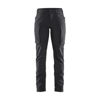 Pantalon maintenance hiver softshell femme Noir