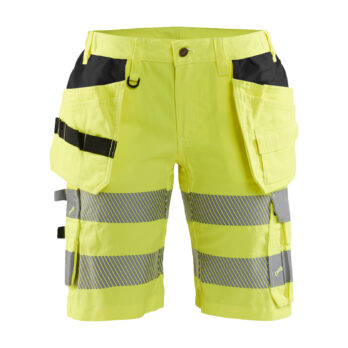 Short haute-visibilité +stretch femme Jaune fluo