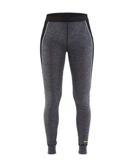 WARM 100% MERINO Long Johns Women Grey/Black