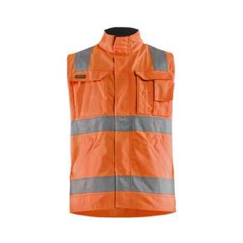 Gilet sans manches haute visibilité Orange fluo/Marine