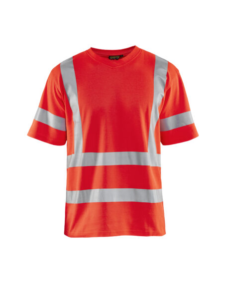 Tshirt anti-UV HV Rouge fluo