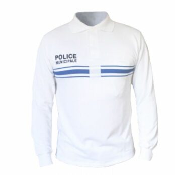 polo manches longues pm blanc