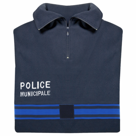 chemise ref 587 f1 polaire p m avec bande bleu gitane