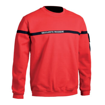 SWEAT SÉCU-ONE SÉCURITÉ INCENDIE ROUGE - XS