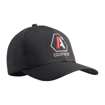 CASQUETTE SIGNATURE NOIR LOGO BLANC/ROUGE - SM