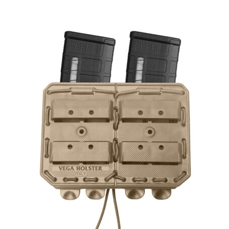 Porte-chargeur double côte à côte Bungy 8BL17 tan pour M4/AR15