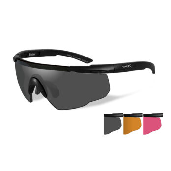 Lunettes de protection balistique Saber Advanced écrans fumé/orange/rouge