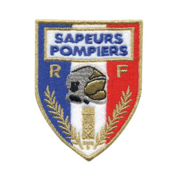 Ecusson brodé sapeurs pompiers dos auto-agrippant