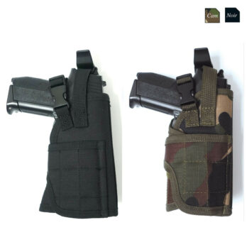 Holster attaches Molle