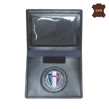 PORTE FEUILLE AGENT SECURITE PRIVEE 2 VOLETS AVEC CARTE NAVIGO