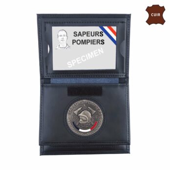 PORTE FEUILLE SAPEUR POMPIER 3 VOLETS AVEC EMPLACEMENT CARTE NAVIGO