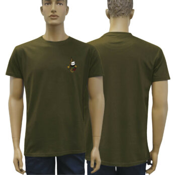 TEE SHIRT VERT ARMEE COTON BRODE LEGION