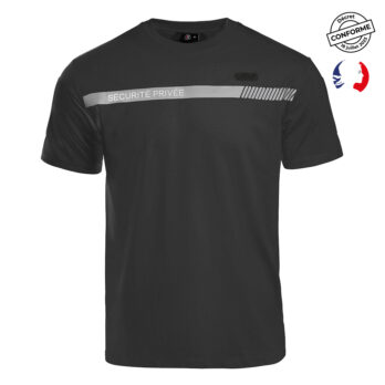 T-shirt SÉCU-ONE Sécurité Privée noir