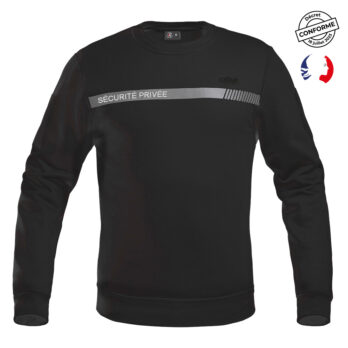 SWEAT SÉCU-ONE SÉCURITÉ PRIVÉE NOIR - XS