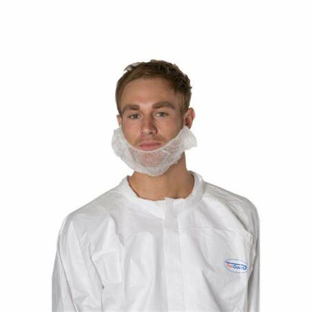 Cache barbe blanc en sachet (x100)