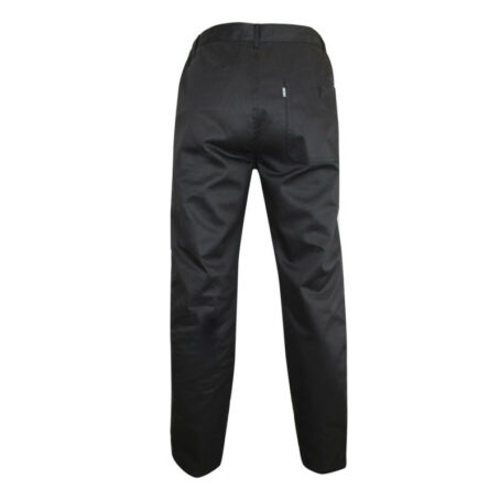 Pantalon de cuisine noir mixte – Image 2