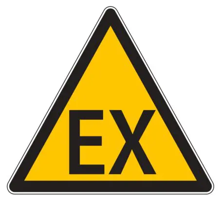 Atmosphère explosive - Affichage danger