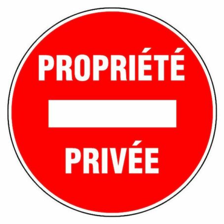 Propriété privée - Panneau adhésif / PVC – Image 2