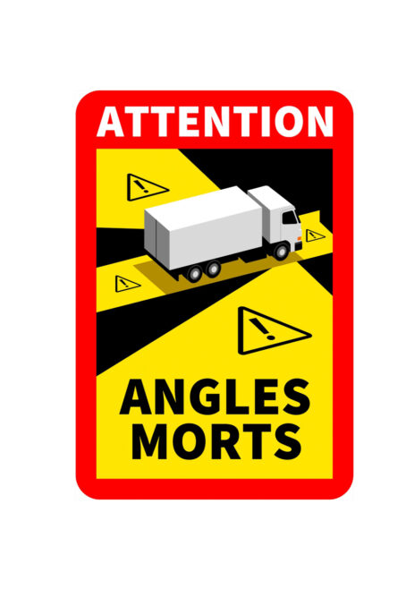 Affichage angles morts pour véhicules lourds - 4 pièces