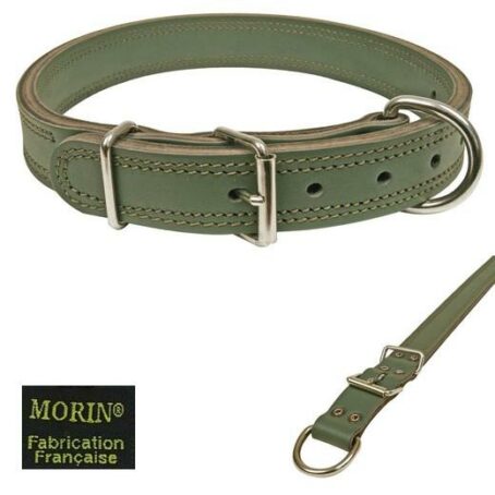 Collier cuir ARMY pour chien