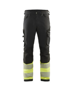 Hivis 4 way stretch trouser class 1 Noir/Jaune